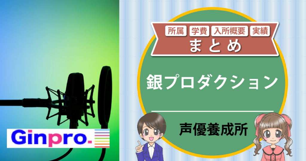 銀プロダクション 声優養成所