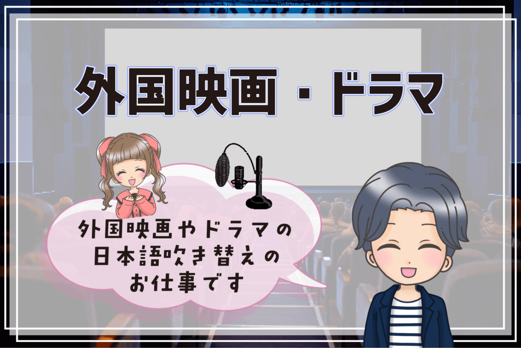 声優 仕事内容 映画・ドラマ吹き替え