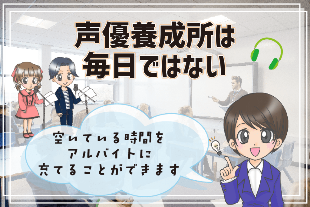 声優を目指す人 アルバイト