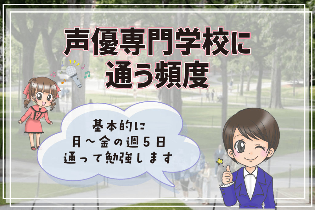 声優養成所 声優専門学校 違い 頻度