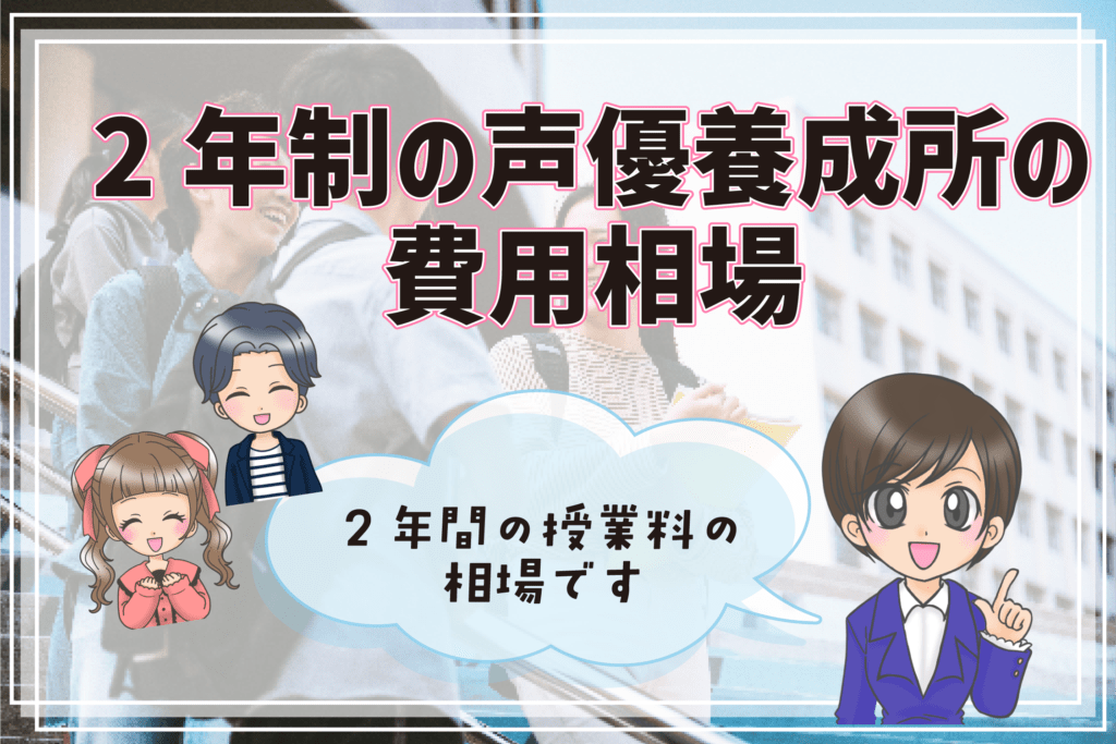 声優養成所の費用相場