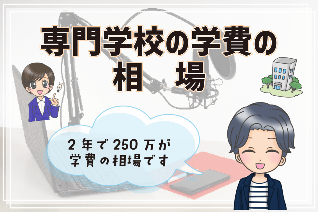 声優 専門学校 奨学金 学費の相場