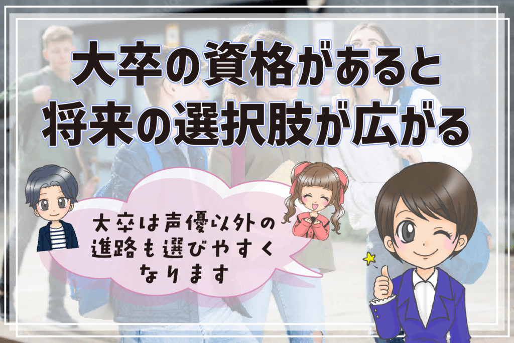 声優になりたい 大学生 